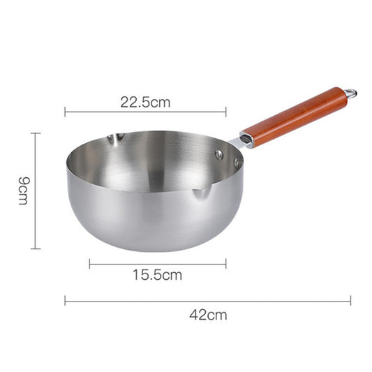 Stainless Steel Nonstick Small Milk Pot with Integrated Design